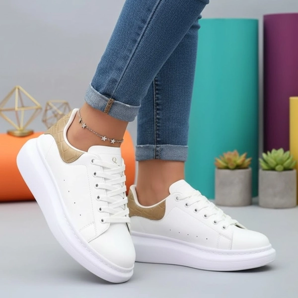 کفش اسپرت لژدار چرمی مک کویین های مد دوردوخت